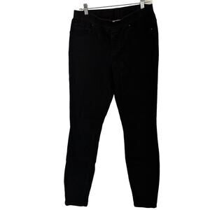 Boston Proper Black Elastic Waist Jeans Size 8